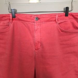 J. Jill Jeans - J. Jill Coral Authentic Fit Cropped Jean. J. Jill Jeans - J. Jill Coral Authentic Fit Cropped Jean.